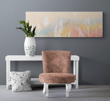 OBRAZ KÚZELNÝ ZÁMOK OBKLOPENÝ PRÍRODOU - OBRAZY PRÍRODY A KRAJINY - OBRAZY