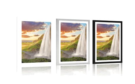 POSTER – MAESTOSA CASCATA IN ISLANDA - NATURA - POSTER