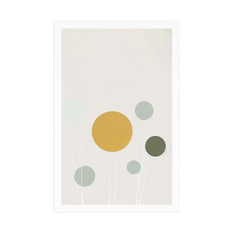 POSZTER MINIMALISTÁK FÁK KÖRÖKKEL. - BOTANIKUS - POSZTEREK