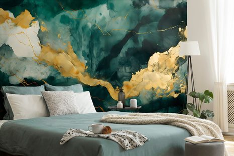 SAMOLEPÍCÍ TAPETA IMITACE ZELENÝ MRAMOR - SAMOLEPÍCÍ TAPETY - TAPETY