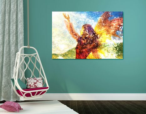 TABLOU FEMEIE PICTATĂ ÎN STIL MAGIC - TABLOURI CU DIVERSE PERSOANE - TABLOURI