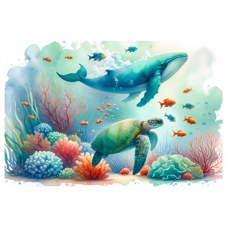 OBRAZ MORSKA NATURA I ZWIERZĘTA - OBRAZY PODWODNY ŚWIAT - OBRAZY