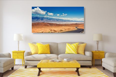 SLIKA CESTA SREDI POKRAJINE - SLIKE NARAVE IN POKRAJINE - SLIKE