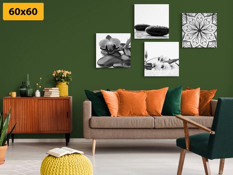 SET OBRAZŮ VŮNĚ KLIDU FENG SHUI - SESTAVY OBRAZŮ - OBRAZY