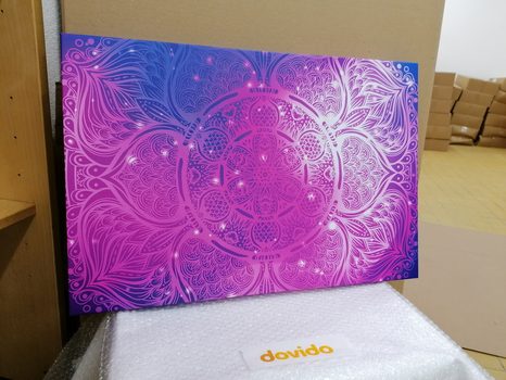 OBRAZ INDICKÁ MANDALA S GALAKTICKÝM POZADÍM - OBRAZY FENG SHUI - OBRAZY