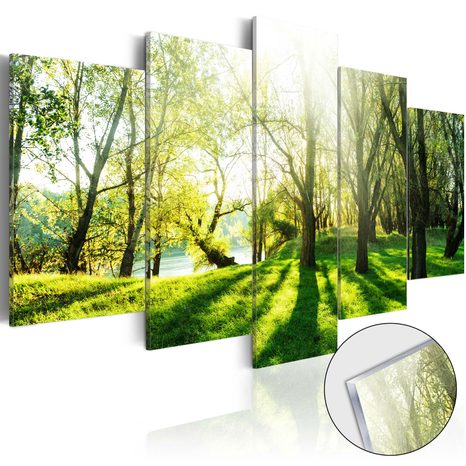 PICTURE ON ACRYLIC GLASS DEEP GREEN FOREST