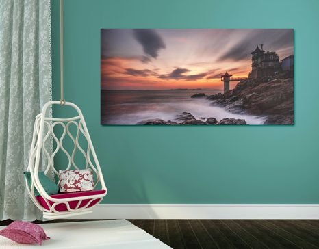 OBRAZ PIĘKNY KRAJOBRAZ NAD MORZEM - OBRAZY PRZYRODY I KRAJOBRAZY - OBRAZY