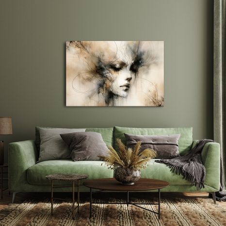 OBRAZ SNOVÁ TVÁŘ V MLZE - OBRAZY ŽENY - OBRAZY