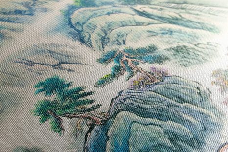 WANDBILD CHINESISCHE LANDSCHAFTSMALEREI - BILDER VON NATUR UND LANDSCHAFT - BILDER