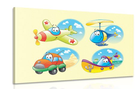 QUADRO VIAGGIO INTORNO AL SOLE - QUADRI PER BAMBINI - QUADRI