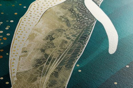 STAMPA SU TELA – BALENE NELL'OCEANO - QUADRI DEL MONDO SOTTOMARINO - STAMPE E QUADRI