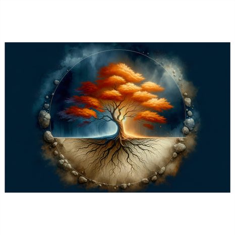 OBRAZ STROM ŽIVOTA V KRUHU - OBRAZY STROMY ŽIVOTA - OBRAZY