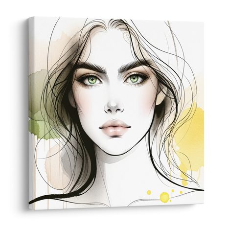 WANDBILD WEIBLICHE SCHÖNHEIT IN NUANCEN - WANDBILDER FRAUEN - BILDER