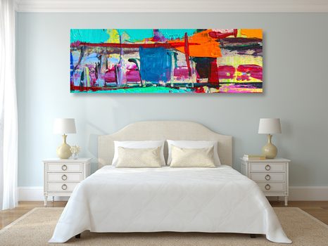 OBRAZ DZIEŁO ABSTRAKCYJNE - OBRAZY ABSTRAKCYJNE - OBRAZY