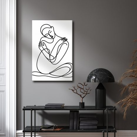 OBRAZ LÁSKYPLNÉ SPOJENÍ LINIÍ - OBRAZY ŽENY - OBRAZY