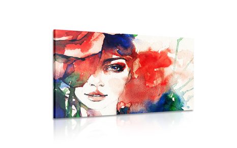 OBRAZ ABSTRAKTNÍ PORTRÉT ŽENY - OBRAZY ŽENY - OBRAZY