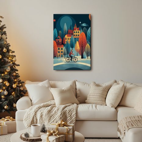 OBRAZ KOUZELNÁ ZIMNÍ VESNICE - VÁNOČNÍ A ZIMNÍ OBRAZY - PICTURES