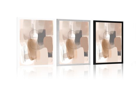 PLAGÁT ABSTRAKTNÉ TVARY NO10 - ABSTRAKTNÉ TVARY - PLAGÁTY