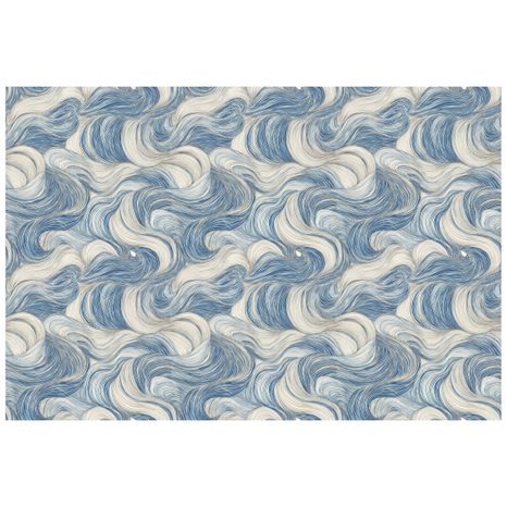 SAMOLEPÍCÍ FOTOTAPETA MODRÉ VLNY V POHYBU - VZOROVANÉ TAPETY - TAPETY