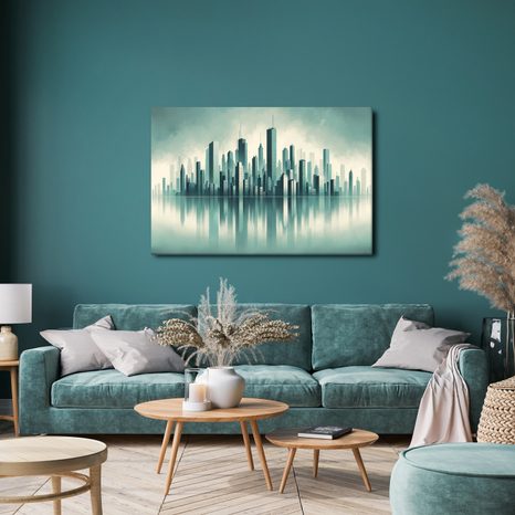 SLIKA PANORAMA MODERNOG GRADA - SLIKE GRADOVA - SLIKE