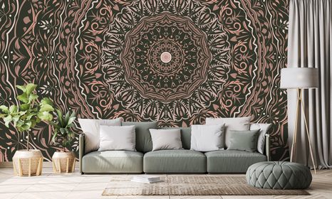 TAPETA MANDALA VE VINTAGE STYLU - TAPETY FENG SHUI - TAPETY