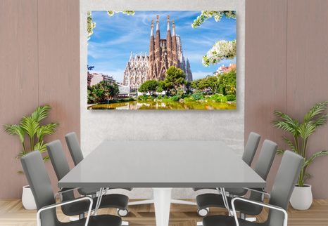 OBRAZ KATEDRÁLA V BARCELONE - OBRAZY MESTÁ - OBRAZY