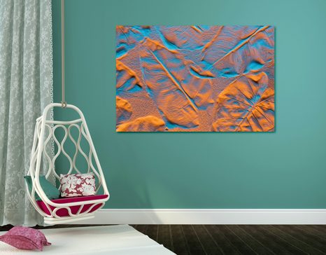 TABLOU TEXTURĂ A FRUNZELOR PE PLAJĂ NISIPOASĂ - TABLOU NATURĂ ȘI PEISAJE NATURALE - TABLOURI