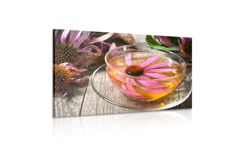 WANDBILD TASSE KRÄUTERTEE - BILDER VON ESSEN UND GETRÄNKEN - BILDER