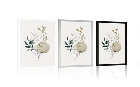 PLAKÁT ROSTLINKY V BOHO STYLU - BOTANICKÉ - PLAKÁTY