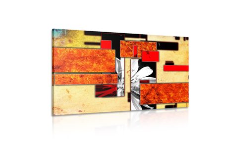 KÉP ABZSTRAKCIÓ NARANCSSÁRGA KIVITELBEN - ABSZTRAKT KÉPEK - KÉPEK