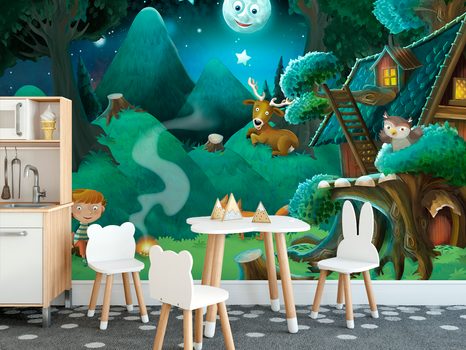 TAPETA POHÁDKOVÝ LES - DĚTSKÉ TAPETY - TAPETY