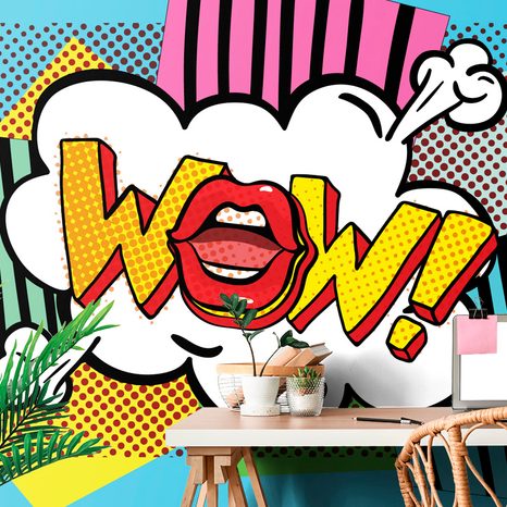 SELBSTKLEBENDE TAPETE IM POP-ART-STIL - WOW! - SELBSTKLEBENDE TAPETEN - TAPETEN