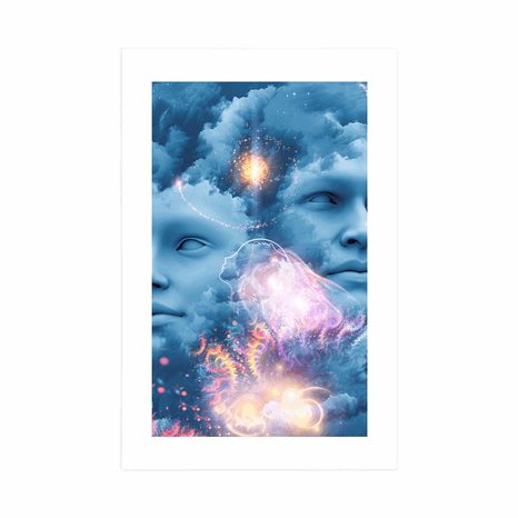 POSTER WITH MOUNT VIRTUAL MIND - ABSTRACT AND PATTERNED - POSTERS