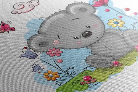 OBRAZ ROZTOMILÝ MEDVÍDEK - DĚTSKÉ OBRAZY - OBRAZY