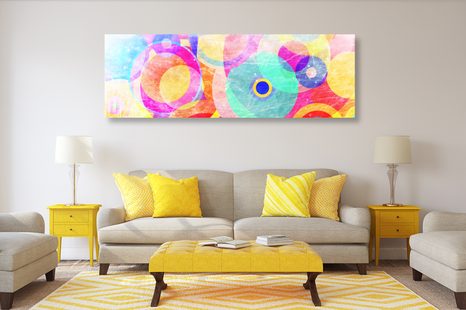 WANDBILD BUNTE KREISE - POP-ART-BILDER - BILDER