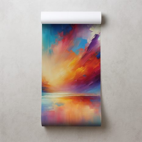 TAPETA DUHOVÉ ABSTRAKTNÍ NEBE - ABSTRAKTNÍ TAPETY - TAPETY