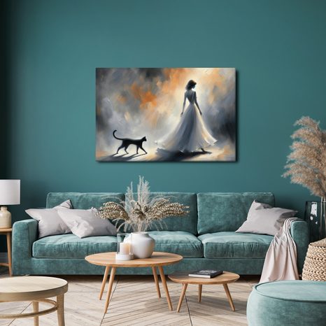 WANDBILD DAME IM NEBLIGEN LICHT - BILDER - 🔥 TOTALAUSVERKAUF