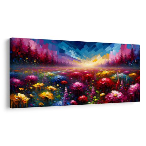 WANDBILD BLUMENWIESE - WANDBILDER FELDER UND WIESEN - BILDER