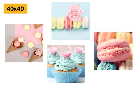 SET DI QUADRI – DOLCE PIACERE - COLLEZIONI DI QUADRI - STAMPE E QUADRI