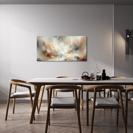 WANDBILD BEIGE ABSTRAKTE HARMONIE - ABSTRAKTE BILDER - BILDER