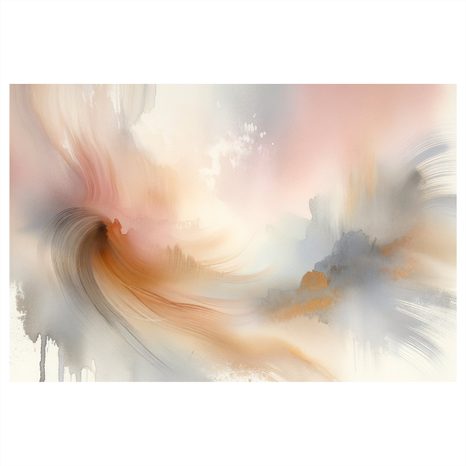 OBRAZ AKVARELOVÉ JEMNÉ TAHY - OBRAZY ABSTRAKTNÍ TVARY - OBRAZY