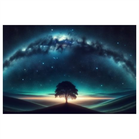 OBRAZ STROM ŽIVOTA POD HVĚZDAMI - OBRAZY STROMY ŽIVOTA - OBRAZY