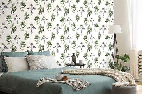 TAPETA PŮVABNÉ ZELENÉ LISTY - TAPETY PŘÍRODA - TAPETY