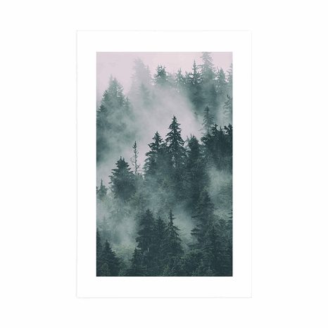 POSTER – MONTAGNE NELLA NEBBIA - NATURA - POSTER