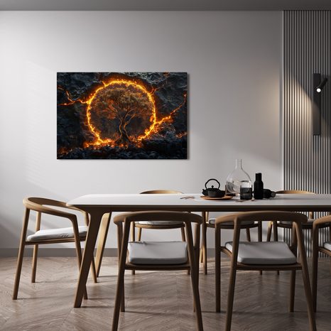 SLIKA DRVO ŽIVOTA U PLAMENU - SLIKE STABLA ŽIVOTA - SLIKE