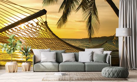 FOTOTAPETA HOUPACÍ SÍŤ NA PLÁŽI - TAPETY PŘÍRODA - TAPETY