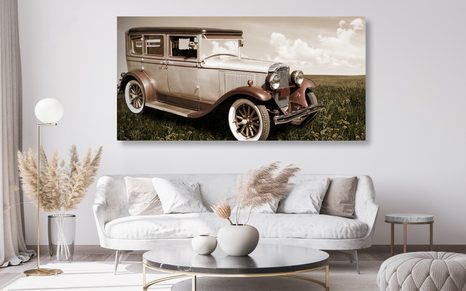 OBRAZ RETRO AMERICKÝ AUTOMOBIL - OBRAZY AUT - OBRAZY