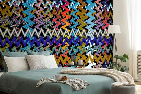 SELBSTKLEBENDE TAPETE SCHÖNES MUSTER IN FARBEN - SELBSTKLEBENDE TAPETEN - TAPETEN