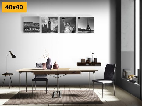 KÉPSZETT FEKETE-FEHÉR TÖRTÉNELMI MŰEMLÉKEK - KÉPSZETTEK - KÉPEK