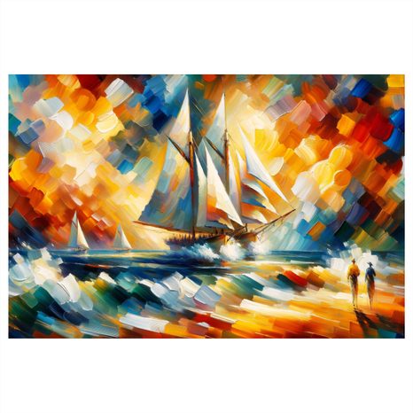 OBRAZ PLACHETNICE V ZÁŘI SLUNCE - OBRAZY MOŘE A PLÁŽ - OBRAZY